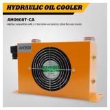Jecoupoon AH0608T-CA Hydraulic Oil Cooler Cooled Radiator DC 12V 38W 1.3 Quare Meters Heat Dissipation 60L/min - Retail: $65