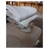 Lajode Cream 100% Blackout Curtains for Living Room 63 Inch Length 4 Panels Set, Thermal Insulated Light Blocking Faux Linen Curtains for Bedroom, Bronze Grommet Boho Window Drape Each 52" Wide - Reta