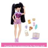 Barbie 12.7" Dream Besties Renee Fashion Doll with 11pc Food Themed Accessories