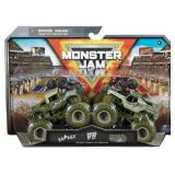Monster Jam 2024 Series 30 1:64 Diecast Monster Truck 2-Pack, Shaker vs Soldier Fortune