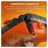 Turtle Beach Rematch Core Wired Gaming Controller - Licensed for Xbox Series X|S, Xbox One & Windows PCs - Audio Controls, Rumble Motors & Impulse Triggers, Companion App - Ghost Black Camo/Orange