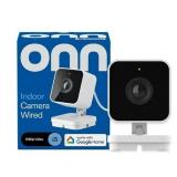 onn Indoor Camera Wired, 1080p HDR Video, with Google Home and Gemini   Search Video History, Event Descriptions