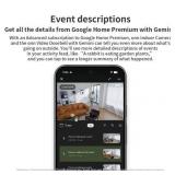 onn Indoor Camera Wired, 1080p HDR Video, with Google Home and Gemini   Search Video History, Event Descriptions