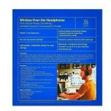 onn. Wireless Over-Ear Headphones with Active Noise Canceling, Black