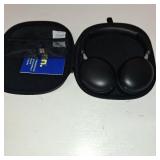 onn. Wireless Over-Ear Headphones with Active Noise Canceling, Black