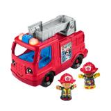 Fisher-Price Little People Fire Truck Musical Toddler Toy with Lights Sounds 2 Figures - Multi