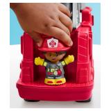 Fisher-Price Little People Fire Truck Musical Toddler Toy with Lights Sounds 2 Figures - Multi