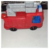 Fisher-Price Little People Fire Truck Musical Toddler Toy with Lights Sounds 2 Figures - Multi