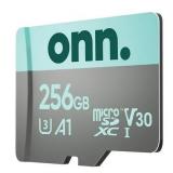 onn 256 GB microSDXC U3 Memory Card with Adapter