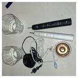 PHILIPS Battery Powered Sonicare Diamond Clean Rechargeable Toothbrush for Complete Oral Care 2-Pack Handles  Black, Incomplete