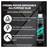 Super Glue, All-Purpose Superglue Strong Adhesive Clear Glue for Wood,Rubber,Leather, Hard Plastic, Metal, Shoe, Repair Super Glue with Hole Opener 8PCS