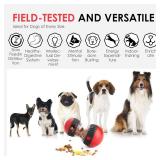 Treat Dispensing Dog Toys Irregular Rolling Design Adjustable Interactive Dog Toy, Dog Chew Toy, Dog Enrichment Toys, Dog Puzzle Toy, Indestructible Dog Toy for Small/Medium/Large Dogs, Red