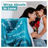 FILO ESTILO Grandma Gifts in Spanish/Espa ol, Regalos para Abuela, Abuelita Gifts, Mothers Day, Birthday/Cumplea os from Grandchildren/Los Nietos (Teal, Sherpa)