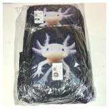 AmzPrint Axolotl Animal Print Bookbag With Lunchbox For Girls American Children Back To School Gift 3pcs Backpack Set