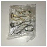 Ahoney 4 Pcs Pearl Barrettes for Women - 4.2 French Hair Clips with Fancy Pearls for Thick Hair (Silver+Gold)