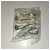 Ahoney 4 Pcs Pearl Barrettes for Women - 4.2 French Hair Clips with Fancy Pearls for Thick Hair (Silver+Gold)