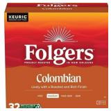 Folgers Colombian Coffee, Medium Roast, Keurig K-Cup Pods, 32 Count Box