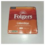 Folgers Colombian Coffee, Medium Roast, Keurig K-Cup Pods, 32 Count Box