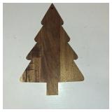 DOITOOL Christmas Charcuterie Boards, Wooden Christmas Tree Cutting Board Chopping Platter Serving Tray for Cheese Bread Vegetables Fruit Salad Sushi Holiday Kitchen Decor