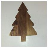 DOITOOL Christmas Charcuterie Boards, Wooden Christmas Tree Cutting Board Chopping Platter Serving Tray for Cheese Bread Vegetables Fruit Salad Sushi Holiday Kitchen Decor