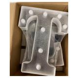 9 Pcs Let It Snow Letter Light up Sign Indoor Winter Decorations Marquee LED Sign Outdoor Christmas Lights for Table and Wall Decor Home Happy Holidays Centerpiece