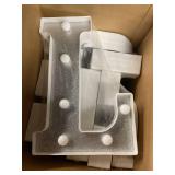 9 Pcs Let It Snow Letter Light up Sign Indoor Winter Decorations Marquee LED Sign Outdoor Christmas Lights for Table and Wall Decor Home Happy Holidays Centerpiece