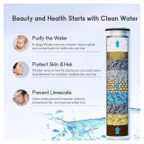 High Pressure Filtered Shower head with Handheld 7 Modes, 5 High Flow Hand Held Hydro Rain Showerhead with 60" Stainless Steel Hose and Adjustable Bracket, Premium Chrome