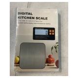 Rechargeable Split Digital Kitchen Food Scale - TRUDIN Weight Scale for Bread Making & Coffee Brewing, Max.22lb/10kg,1g/0.05oz Accuracy,5 Units with Large Backlit LCD,Wall-Mount (Light Silver)