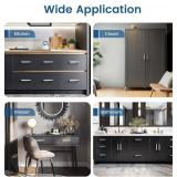 Knobonly 20 Pack Dresser Handles, Cabinet Pulls Brushed Nickel, 5 inch (128mm) Hole Center Kitchen Cabinet Handles, Stainless Steel