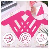 15pcs Precut Kinesiology Tapes for Knees, Waterproof Breathable Kinetic Tape Latex-Free Elastic Athletic Strips Knee Support Patch Stickers for Stability & Muscle Support(Rose Pink)