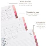 Rileys Academic Planner 2025-2026, Daily, Weekly & Monthly Planner, July 2025 - June 2026, Student Notes Pages, Twin-Wire Binding, Weekly Agenda for School & Work (8 x 6-Inches, Green, Classic)