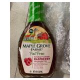 2 Jars of Maple Grove Farms of Vermont  Fat Free Raspberry Vinaigrette Dressing 8 fl. oz. Glass Bottle