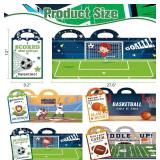 iRugosa hapfyer 24 Pack Reusable Sticker Book Valentines Day Gifts for Kids, Mini Valentines Stickers Goodie Bag Stuffers, Activities Sticker Books Travel Toys Toddler Classroom Gifts