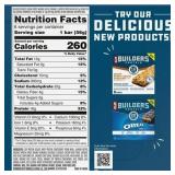 3 Boxes! CLIF BUILDERS Protein Bars Crispy Almond Salted Caramel, Reduced Sugar, Gluten Free, 6ct/each