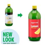 Amazon Saver, Lemon Juice, 100% Juice, 32 Fl Oz