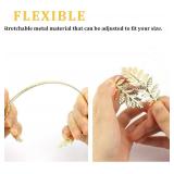 Canitor Greek Goddess Accessories Toga Costume Woman Accessories Goddess Headpiece 1 Pcs Golden Leaf Crown Headband 2 Pcs Coil Upper Armband Bracelet 2 Pcs Dangle Earrings