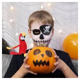 DOITOOL Pirate Parrot on Shoulder Prop Halloween Pirate Eye Patches Black Captain Skull Eye Patch for Costume Accessories for Halloween Party