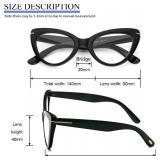 MMOWW Oversized Square Reading Glasses Fashion Cute Blue Light Blocking Computer Readers for Women 3 Pack