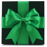 1.5 Inch Green Polyester Ribbon - 50 Yards Bulk Spool for Gift Wrapping, Wedding Decor, Bows, Crafts - Soft & Fray Resistant