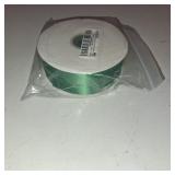 1.5 Inch Green Polyester Ribbon - 50 Yards Bulk Spool for Gift Wrapping, Wedding Decor, Bows, Crafts - Soft & Fray Resistant