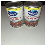2 Cans Ocean Spray Whole Berry Cranberry Sauce - 14oz
