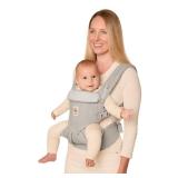 Ergobaby Omni Classic Baby Carrier Newborn to Toddler - Breathable Baby Carriers for Summer - All-Position Carrier with Lumbar Support (7-45 Pounds), Cotton, Pearl Grey