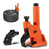 Manual Truck Tire Bead Breaker Tool, Heavy-Duty Rim-Safe Bead Breaker for 3842 Inch Tires, Portable Tire Removal Tool for Farm, Bus and Off-Road Vehicles