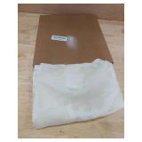 Lecloud Leia Ivory Sheer Valances for Windows 14 Inch Length 2 Pcs, Jacquard Leaf Textured Cafe Kitchen Short Curtains with Dual Rod Pockets, Small Curtain for Living Room Bedroom, 28\ W x 14\in Lin