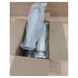 TCHOSUZ 8 Inch Heavy Duty Mental Furniture Legs, 4 Pack 20 cm Stainless Steel Tapered Feet - Replacement Legs for Couch, Sofa, Bed Frame and DIY Projects - Supports for Cabinet, Desk, TV Stand