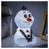 Paladone Frozen Olaf SquishyGlo Light  Official Disney Silicone Lamp for Kids and Teens  Cordless, Rechargeable Night Light  Fun Bedroom Decor and Collectible Gift