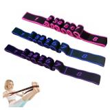 Fitness Resistance Band for Stretching and Yoga, Number Stretch Resistance Band with Clear Markings, 8-Section Elastic Training Bands (3PCS)