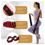 Fitness Resistance Band for Stretching and Yoga, Number Stretch Resistance Band with Clear Markings, 8-Section Elastic Training Bands (3PCS)
