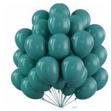 PartyWoo Slate Blue Balloons 50 pcs 12 Inch Dusty Blue Green Balloons for Graduation Baby Shower Wedding Birthday Under the Sea Gender Reveal Boho Party Decorations Blue-F22