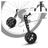 HUASION Adjustable Bike Training Wheels Kids Bicycle Training Wheels Kit for 16, 18, 20, 22, 24 inch bike, Includes Stabilizers for Variable Speeds, Black